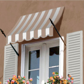 Spear Arm Awning 5-3/8'W x 2-9/16'H x 1-5/16'D Linen/White