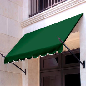 NO21-6F Spear Arm Awning 6-3/8'W x 2-9/16'H x 1-5/16'D Forest Green