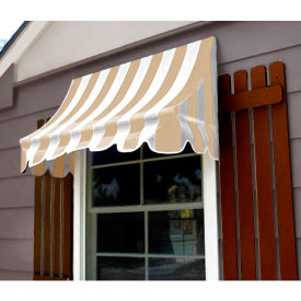 Window/Entry Awning 3-3/8'W x 2-9/16'H x 2'D Linen/White