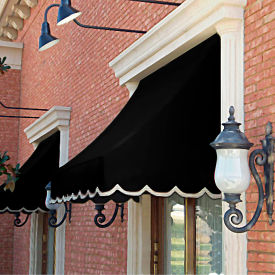 Window/Entry Awning 4' 4-1/2" W x 2'D x 2' 7"H Black