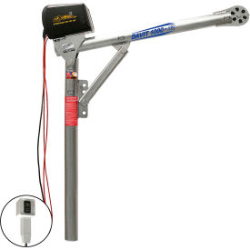1000 lb. Steel Davit Crane W/12V DC Electric Winch