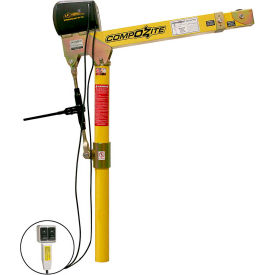 Composite Davit Crane W/ 12V DC Electric Winch