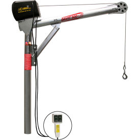 Steel Davit Crane, 500 Lb. Capacity w/ 110 AC Electric Winch