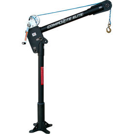 Lifting Composite Davit Crane 1200 Lb Capacity w/ Manual Winch And Brake