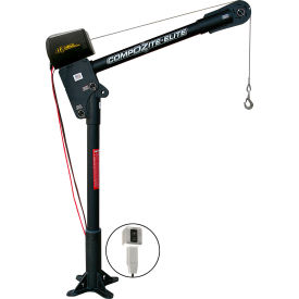 Composite Davit Crane 1200 Lb. Capacity w/ 12V DC Electric Winch