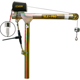 Tele-Pro Davit Crane 500 Lb. Capacity with DC Electric Winch