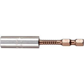 Female Hex Mag Bit Holder w/ C-Ring x 6", Gunmetal Bronze, S2 + Stainless Steel