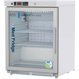 Undercounter Glass Door Vaccine Refrigerator Left Hinged ADA Compliant NSF Certified 4.6 CF