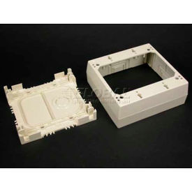 2-Gang Device Box, White, 4-3/4"L