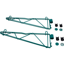 Poly-Green® Adjustable Single Shelf Post Bracket, 18"D