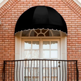 Window/Entry Awning Black 3-3/8'W x 1-11/16'D x 1-11/16'H