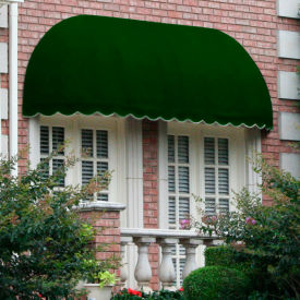 Window/Entry Awning 5' 4-1/2" W x 2'D x 2' 7"H Forest Green