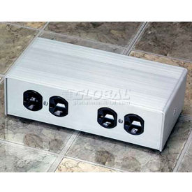 Poke-Thru 2-Gang Service Head With Gasket, 3" Insert Assembly