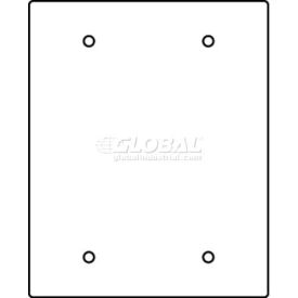 Floor Box 2-Gang Blank Sectional Device Plate