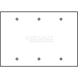 Floor Box 3-Gang Blank Device Plate