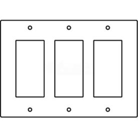 Floor Box 3-Gang GFI Receptacle Device Plate