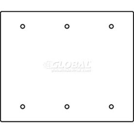 Floor Box 3-Gang Blank Sectional Device Plate