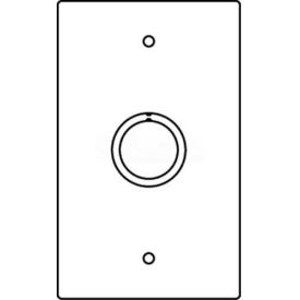 Floor Box 1-Gng Combination Device Plate, 1/2" And 3/4" Trade Size K/O
