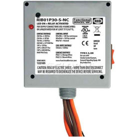 Enclosed Power Relay, 30A, DPST, 120VAC, Coil Side Override