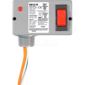 Enclosed Polarized Relay, 10A, SPST, 12VAC/VDC, Override Switch