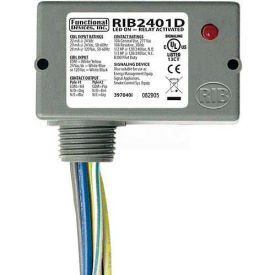 Enclosed Relay, 10A, DPDT, 24VAC/DC/120VAC