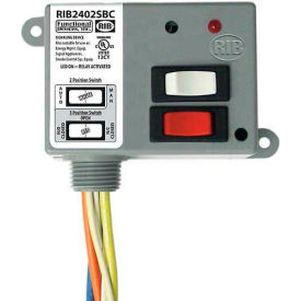 Enclosed Power Relay, 20A, SPDT, 24VAC/DC/120VAC, Override
