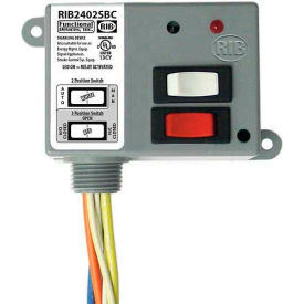 Enclosed Power Relay, 20A, SPDT, 24VAC/DC/208-277VAC, Override