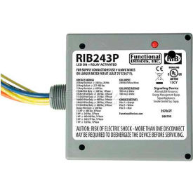 Enclosed Power Relay, 20A, 3PST, 24VAC/DC
