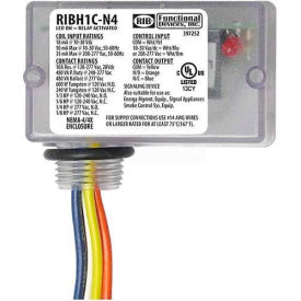 Enclosed Relay, 10A, NEMA 4/4X, SPDT, 10-30VAC/DC/208-277VAC