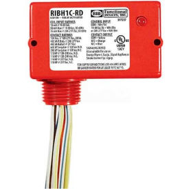 Enclosed Relay / 10A / SPDT / 10-30VAC / DC / 208-277VAC / Red Housing