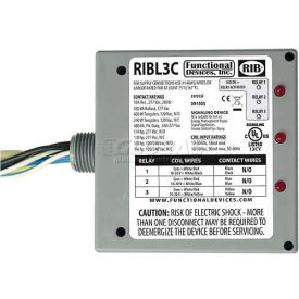 Enclosed Relays, 10A, 3 SPST-NO, 10-30VAC/DC