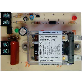 Dry Contact Input Relay, Panel, 4" x 2.875", 120VAC, 30A, DPDT