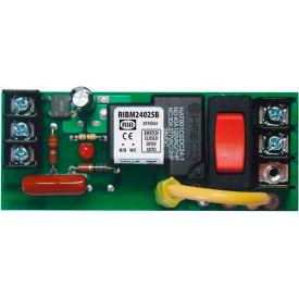 Panel Relay, 4" x 1.60", 20A, SPST, 24VAC/DC/208-277VAC, Override