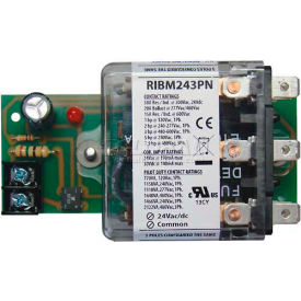 Panel Relay, 4" x 2.45", 30A, 3PDT, 24VAC/DC