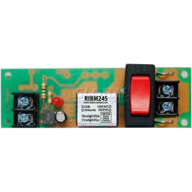 Track Mount Relay, 4", 15A, SPST, 24VAC/DC, Override