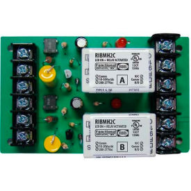 Track Mount Relay, 4", 15A, 2 SPDT, 10-30VAC/DC/208-277VAC