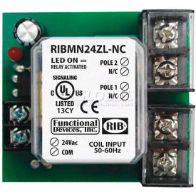 Panel Relay, 2.75" x 2.35", 30A, DPST-NC, 24AC/DC