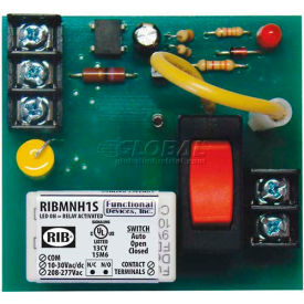 Track Mount Relay RIBMNH1S / 2.75" / 15A / SPST / 10-30VAC / DC / 208-277VAC / Override