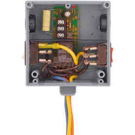 Enclosed Relay, Hi/Low Sep. 20A, SPDT, 24VAC/DC/208-277VAC, Override
