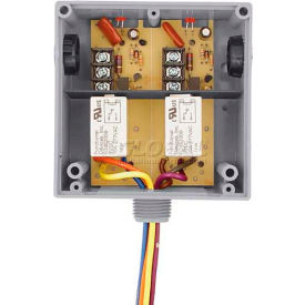 T Style Relay, Enclosed, Hi/Low Sep. 10A, 2 SPDT, 10-30VAC/DC/120VAC