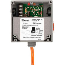Enclosed Internal AC Sensor W/Relay, Fixed, 20A, SPST, 24VAC/DC, Override