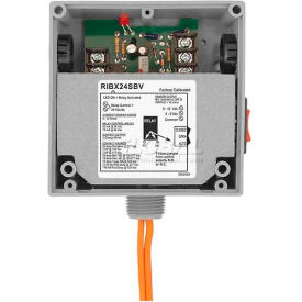 Enclosed Internal AC Sensor W/Relay, Analog, 20A, SPST, 24VAC/DC, Override