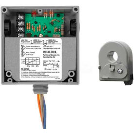 Enclosed Solid-Core AC Sensor W/Relay, Adjustable, 10A, SPDT, 10-30VAC/DC