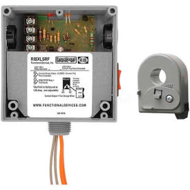 Enclosed Solid-Core AC Sensor W/Relay, Fixed, 10A, SPST, 10-30VAC/DC, Override