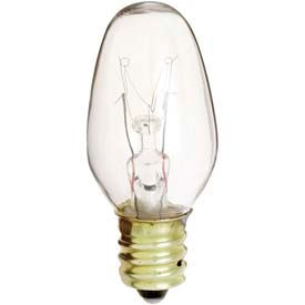 7w Incandescent W/ Candelabra Base, 130v Bulb