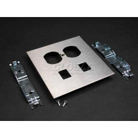 Duplex Receptacle & Modular Jack Cover, 4-3/4"L