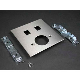 Single Receptacle & Modular Jack Cover, 4-3/4"L