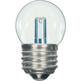 1.2W LED S11 Night Light Bulb Medium Base Clear 2700K