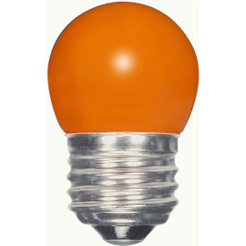 1.2W LED S11 Night Light Bulb Medium Base Ceramic Orange