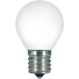 1.2W LED S11 Night Light Bulb Intermediate Base White 2700K